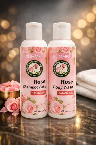 Rose Body Wash and Rose Shampoo (Combo of 2)